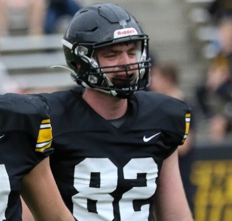 Johnny Pascuzzi - Image courtesy of https://hawkfanatic.com/2022/04/24/ten-observations-opinions-from-a-short-and-windy-open-practice-at-kinnick-stadium/